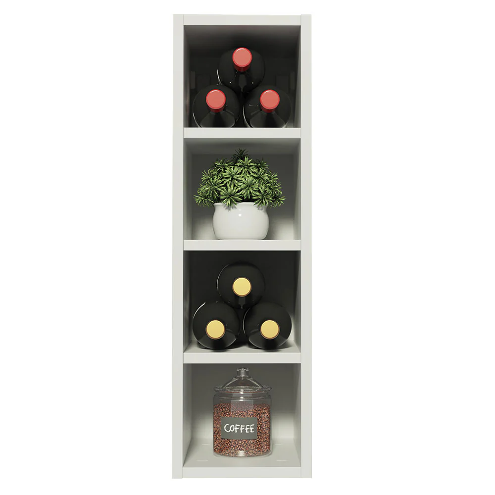 Adega 20 cm com 4 Nichos para Cozinhas Branco Madesa - Image 3