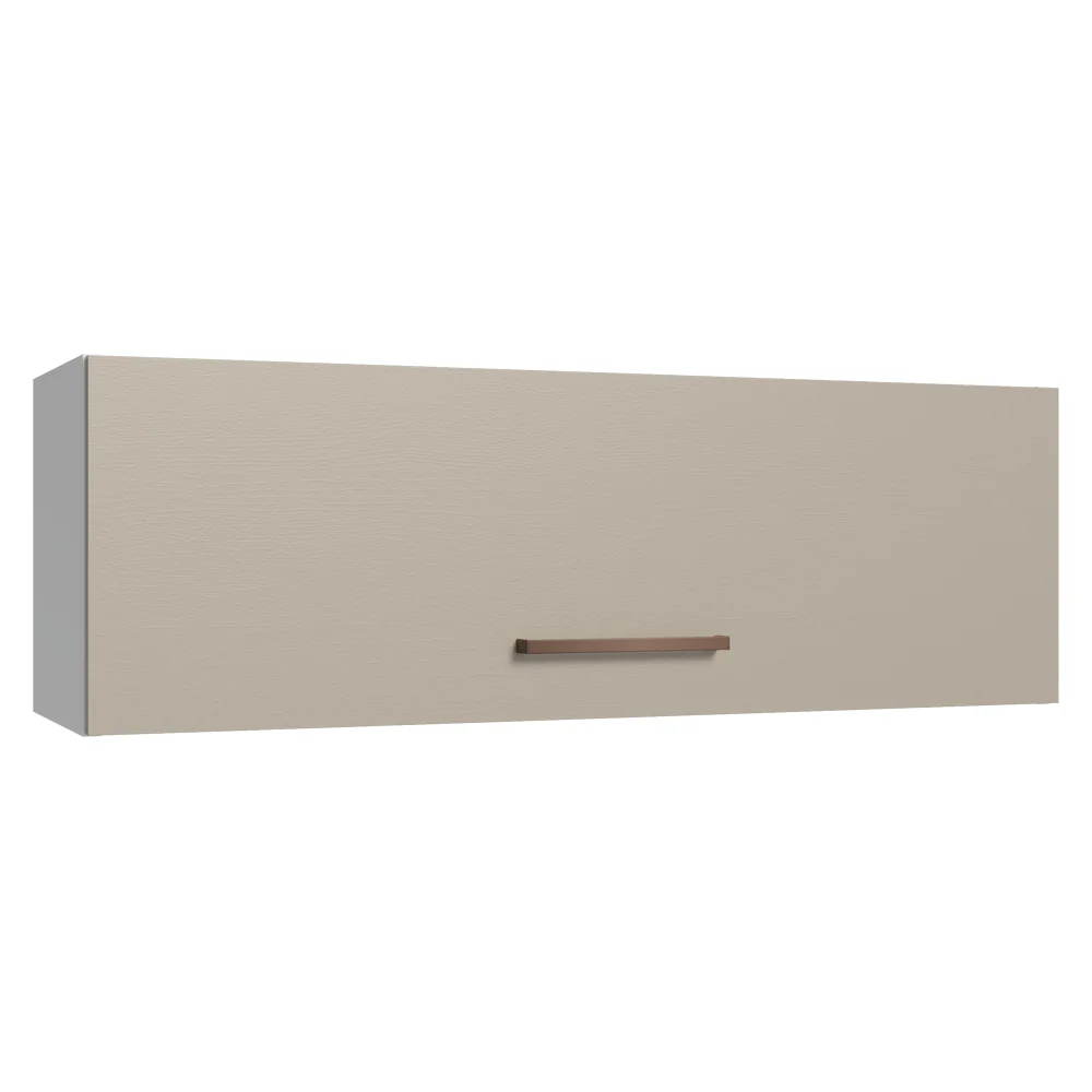 Armário Aéreo 100 cm 1 Porta Basculante Branco/Crema Agata Madesa