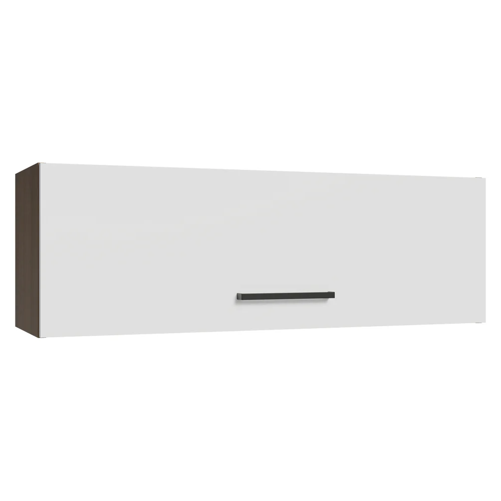 Armário Aéreo 100 cm 1 Porta Basculante Rustic/Branco Agata Madesa