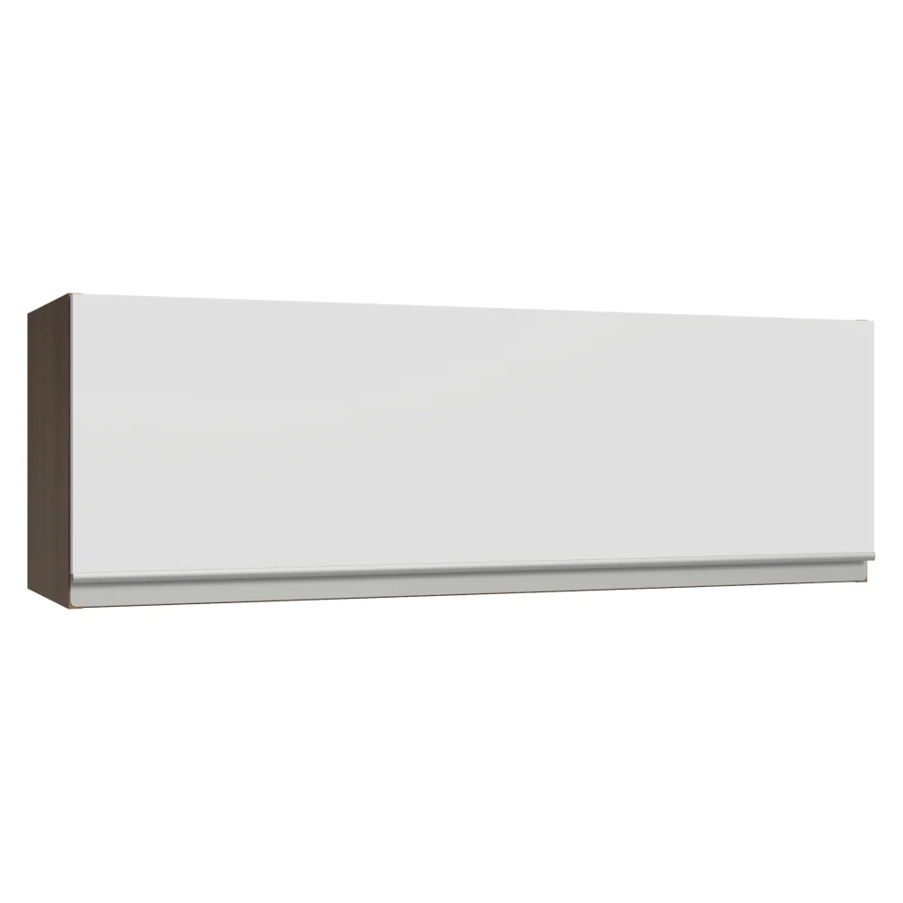 Armário Aéreo 100 cm 1 Porta Basculante Rustic/Branco Glamy Madesa