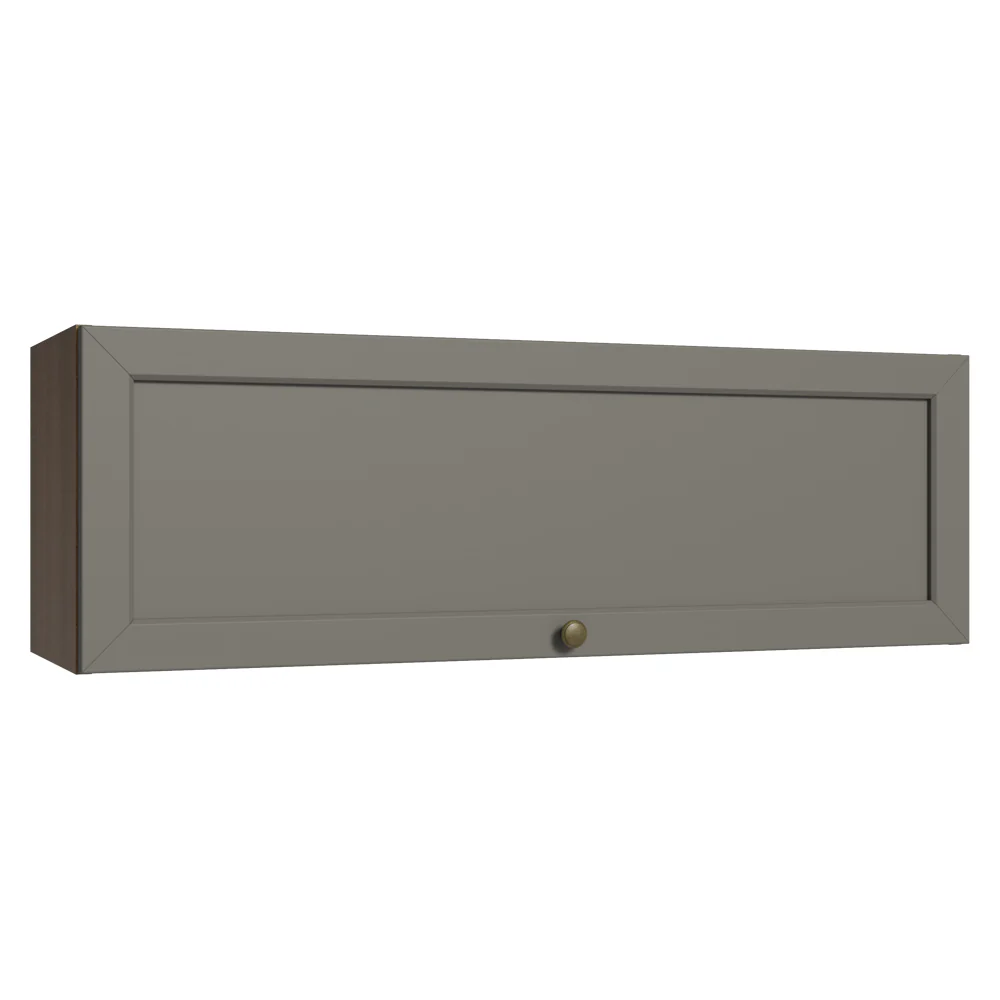 Armário Aéreo 100 cm 1 Porta Basculante Rustic/Cinza Vik Madesa