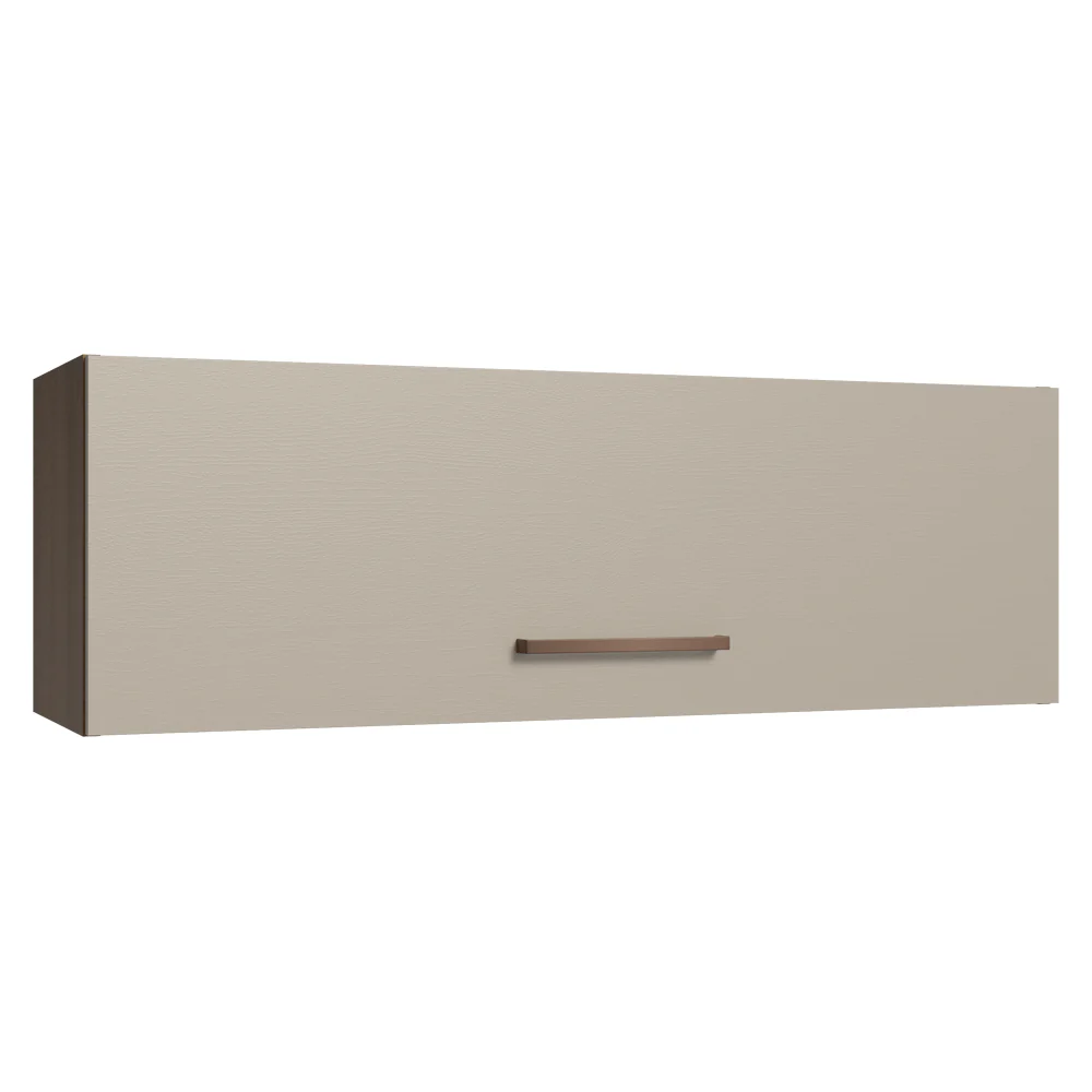 Armário Aéreo 100 cm 1 Porta Basculante Rustic/Crema Agata Madesa