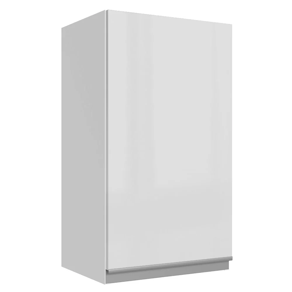 Armário Aéreo 100% MDF 35 cm 1 Porta Branco Brilho Acordes Madesa