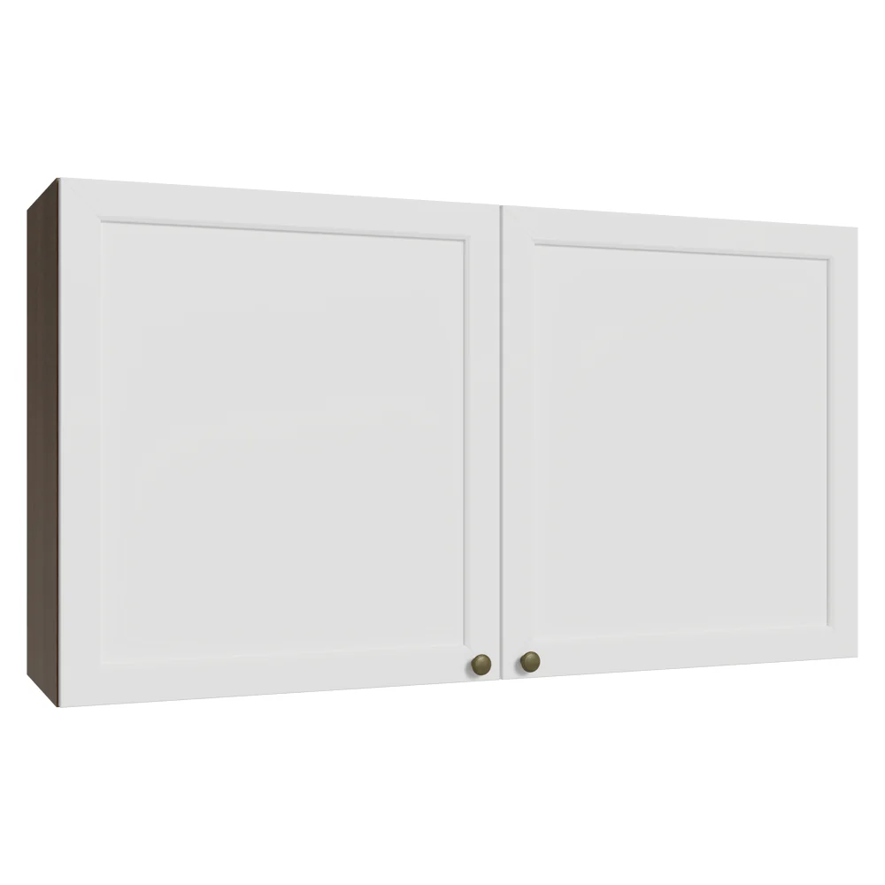 Armário Aéreo 120 cm 2 Portas Rustic/Branco Vik Madesa