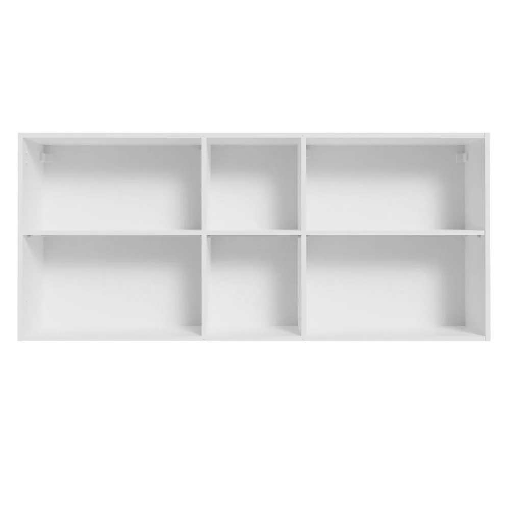 Armário Aéreo 150 cm 2 Portas e 2 Nichos Branco/Crema Agata Madesa - Image 6