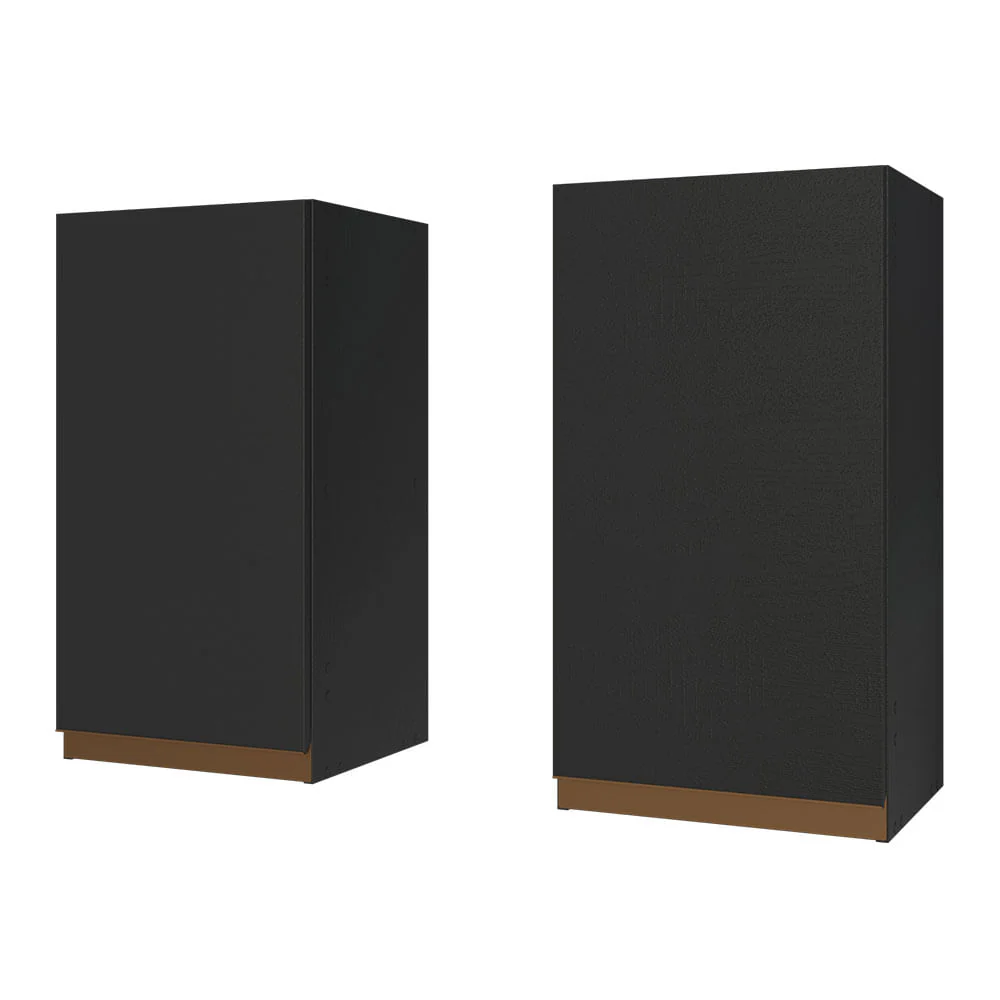 Armário Aéreo 70 cm 2 Portas Preto Reims Madesa - Image 5