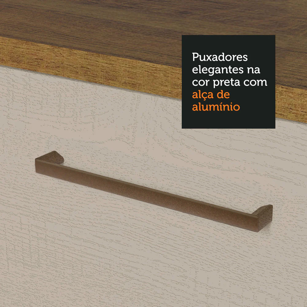 Armário Aéreo 35 cm 1 Porta Rustic/Crema Agata Madesa - Image 7