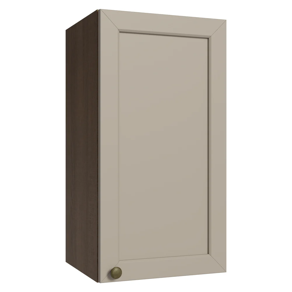 Armário Aéreo 35 cm 1 Porta Rustic/Crema Vik Madesa