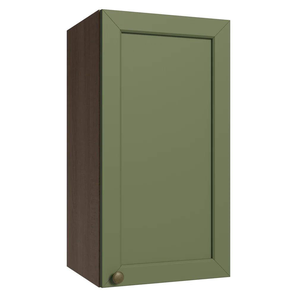 Armário Aéreo 35 cm 1 Porta Rustic/Verde Vik Madesa