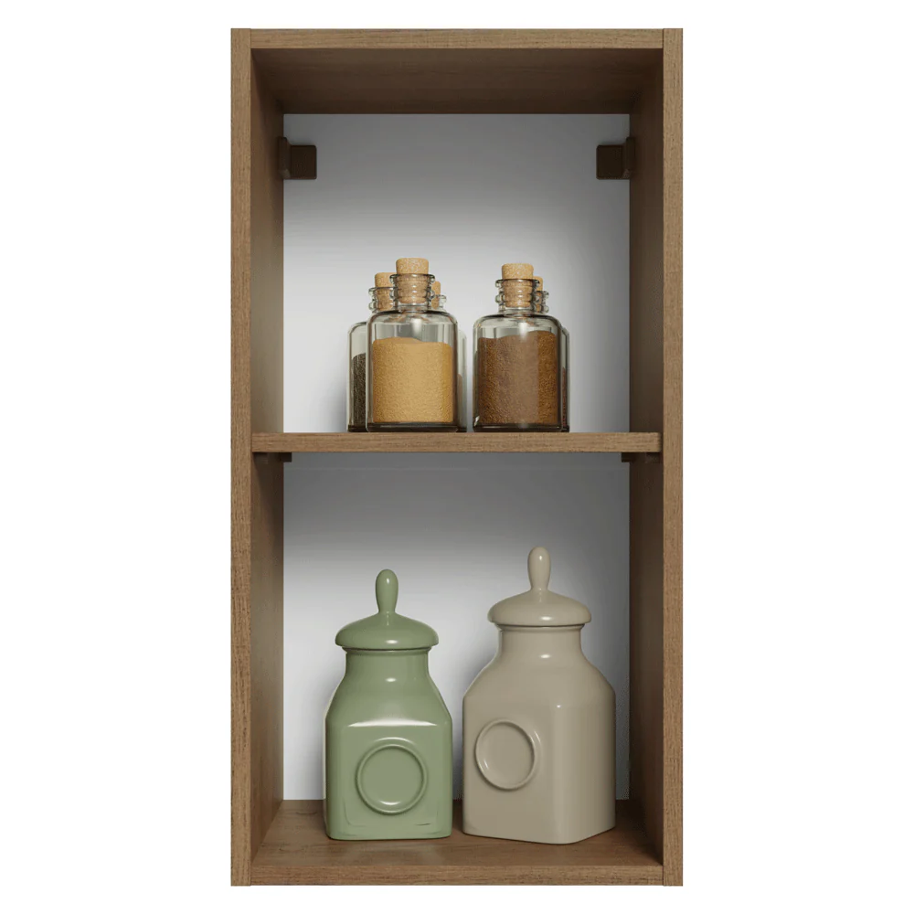 Armário Aéreo 35 cm 1 Porta Rustic/Verde Vik Madesa - Image 5