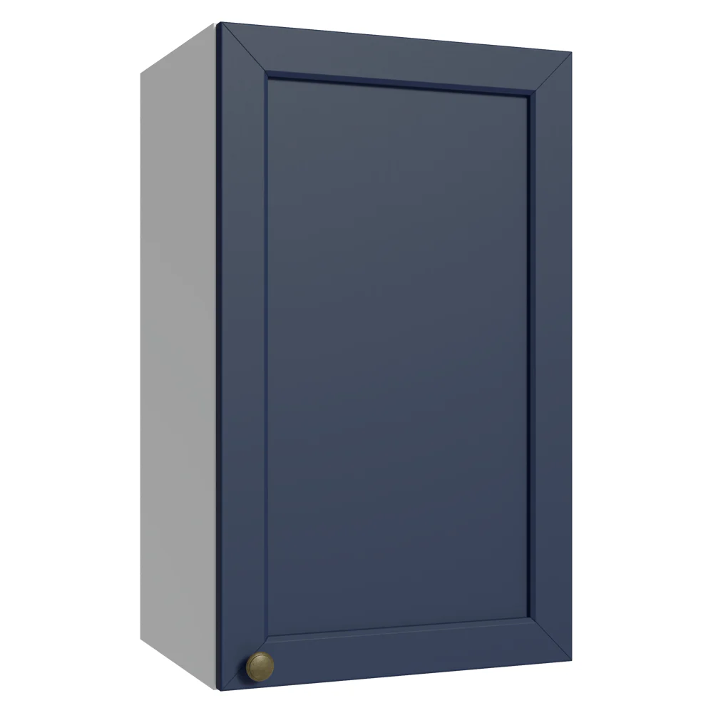 Armário Aéreo 40 cm 1 Porta Branco/Azul Vik Madesa