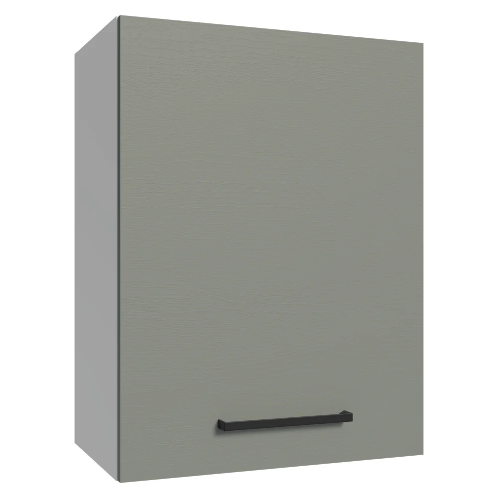 Armário Aéreo 50cm 1 Porta Branco/Cinza Agata Madesa