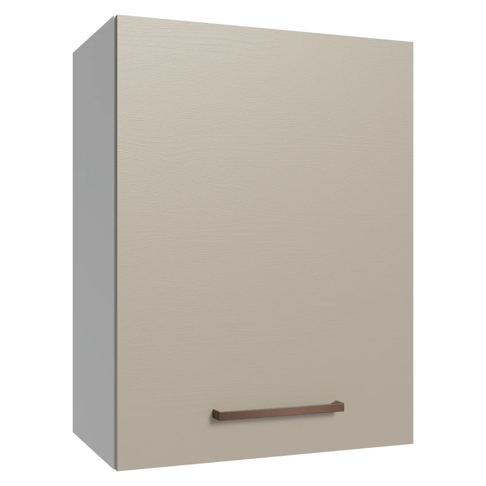 Armário Aéreo 50cm 1 Porta Branco/Crema Agata Madesa