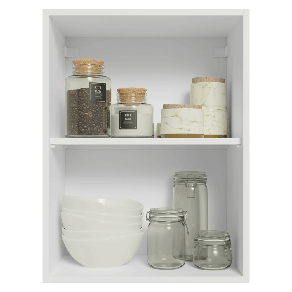 Armário Aéreo 50cm 1 Porta Branco/Rustic Stella Madesa - Image 5