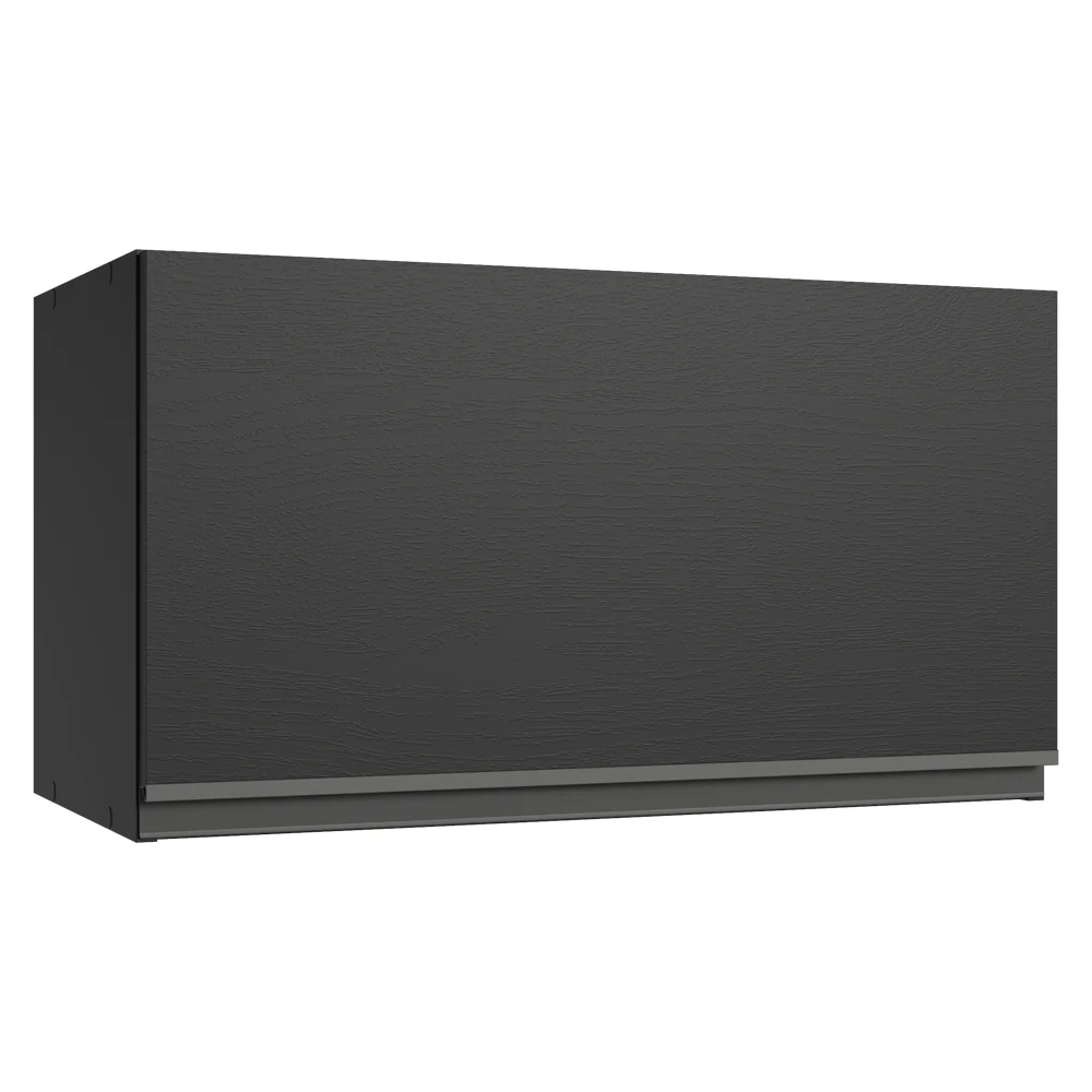 Armário Aéreo 60 cm 1 Porta Basculante Preto Nice Madesa