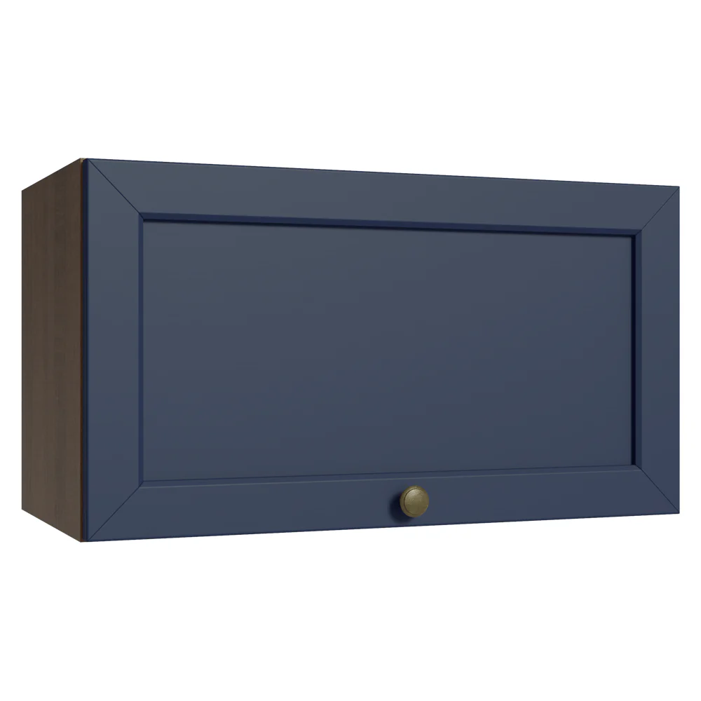 Armário Aéreo 60 cm 1 Porta Basculante Rustic/Azul Vik Madesa