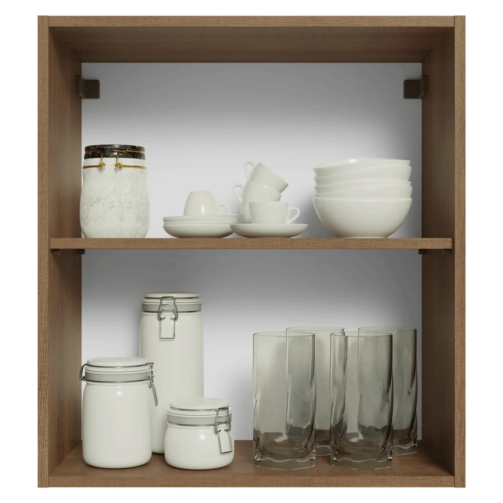 Armário Aéreo 60 cm 1 Porta Rustic/Crema Vik Madesa - Image 4
