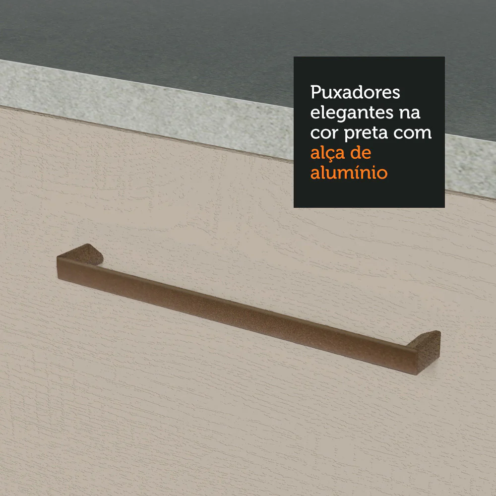 Armário Aéreo 70 cm 1 Porta Basculante Branco/Crema Agata Madesa - Image 7