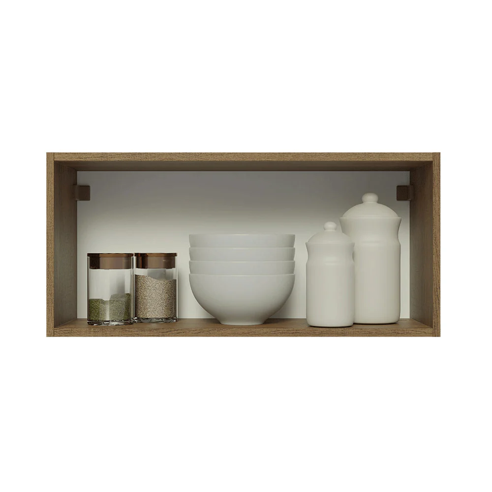 Armário Aéreo 70 cm 1 Porta Rustic/Cinza Lux Madesa - Image 4