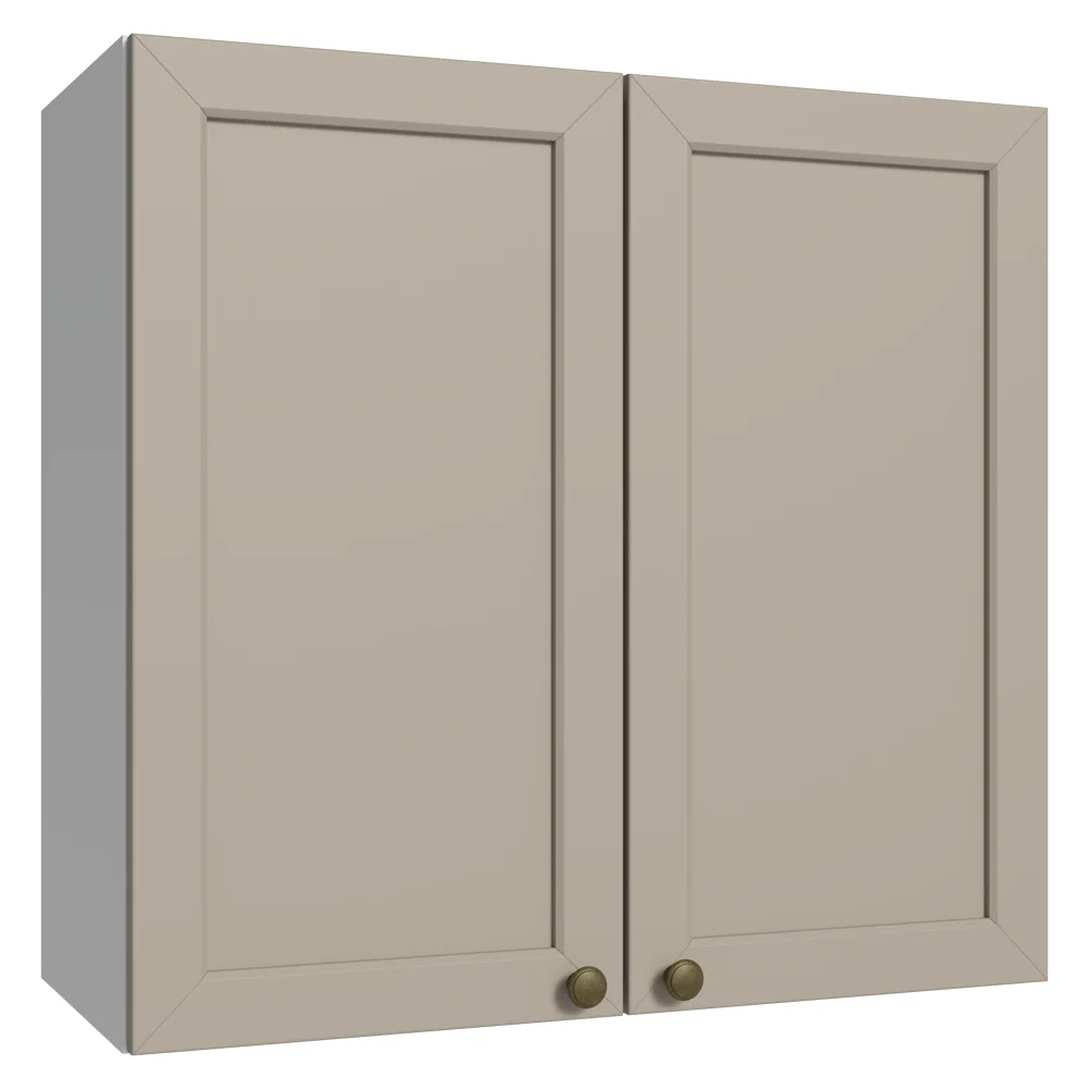 Armário Aéreo 70 cm 2 Portas Branco/Crema Vik Madesa