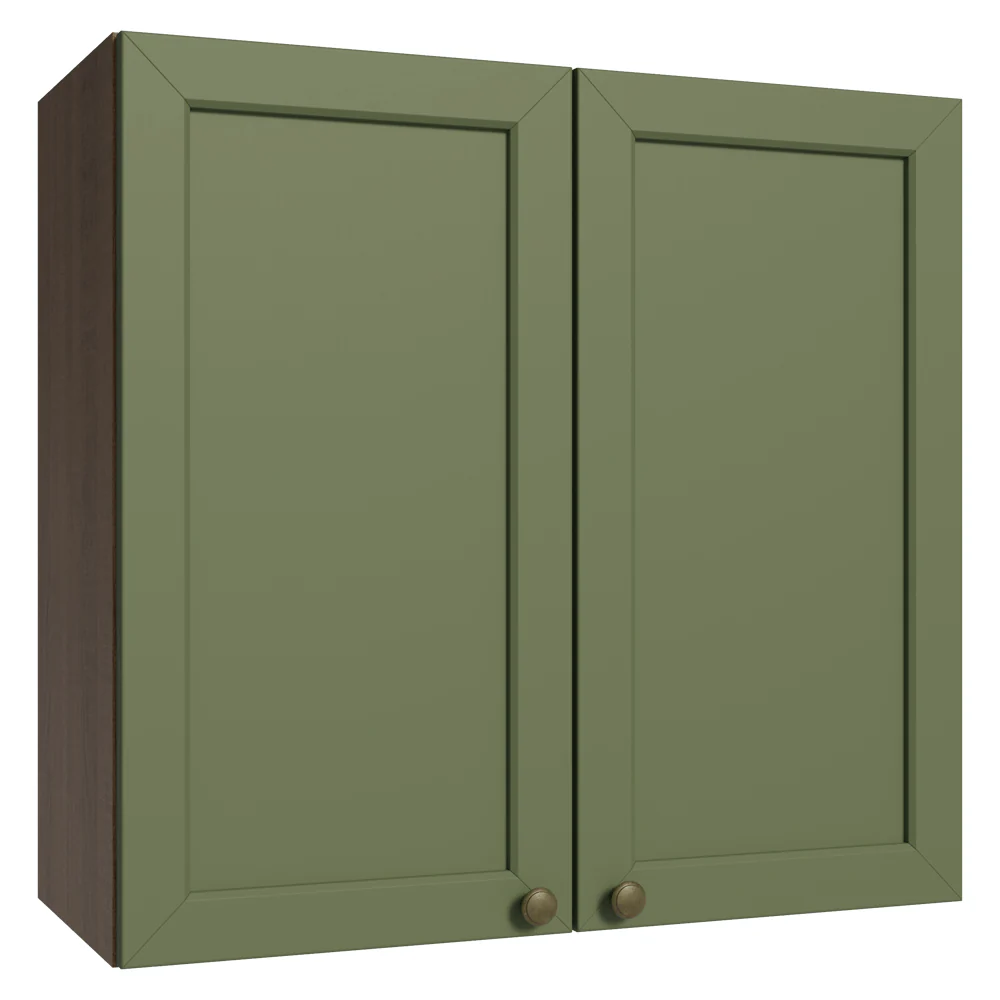 Armário Aéreo 70 cm 2 Portas Rustic/Verde Vik Madesa
