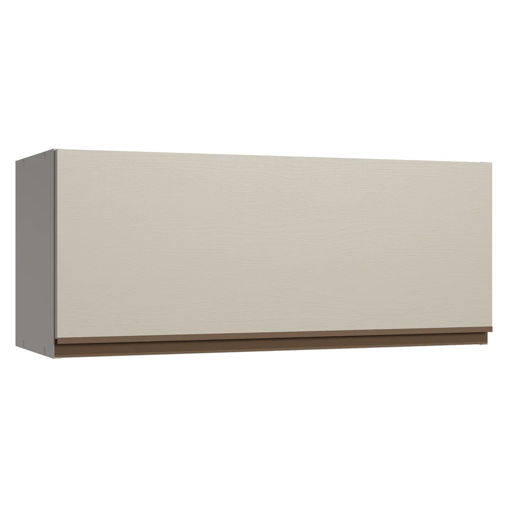 Armário Aéreo 80 cm 1 Porta Basculante Crema Nice Madesa