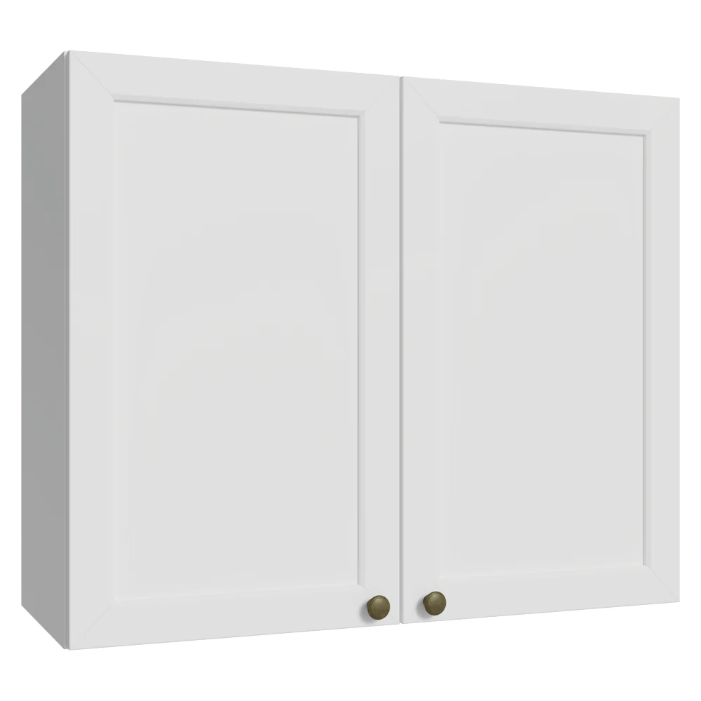 Armário Aéreo 80 cm 2 Portas Branco Vik Madesa
