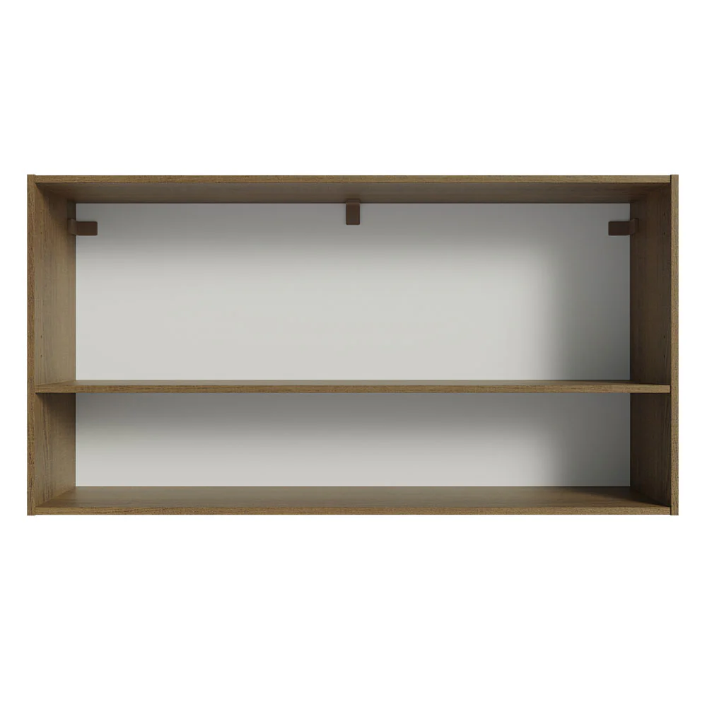 Armário Aéreo Cozinha 105cm 2 Portas 1 Nicho Rustic Emilly Madesa - Image 6