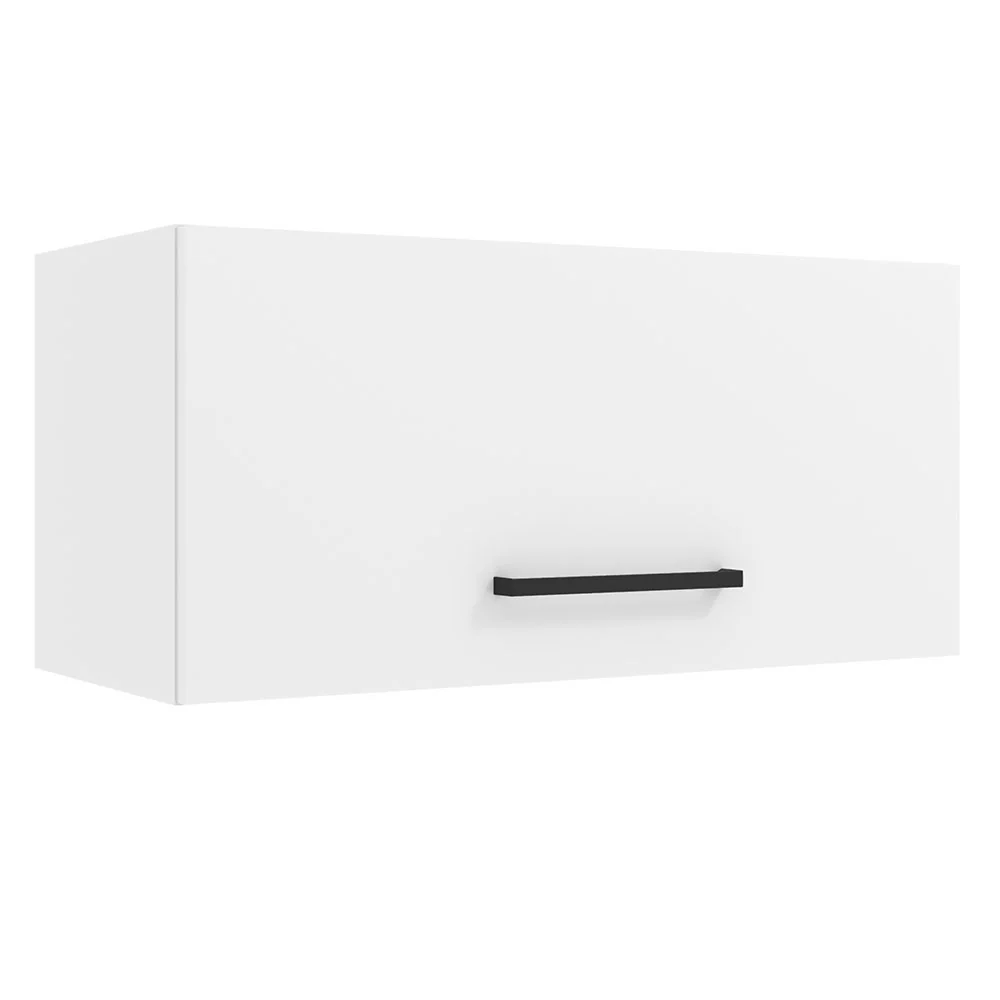 Armário Aéreo de Cozinha Madesa Agata 70 cm 1 Porta Basculante Branco