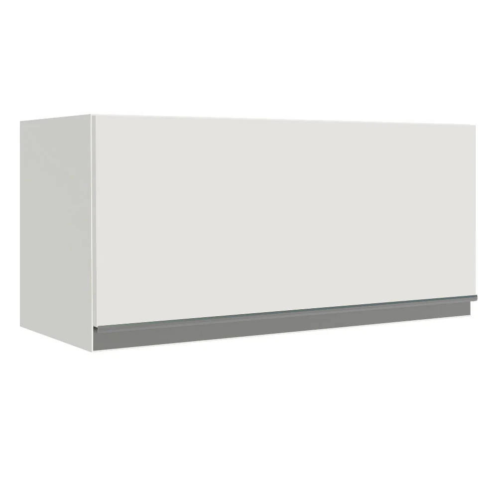 Armário Aéreo de Cozinha Madesa Glamy 70 cm 1 Porta Basculante Branco