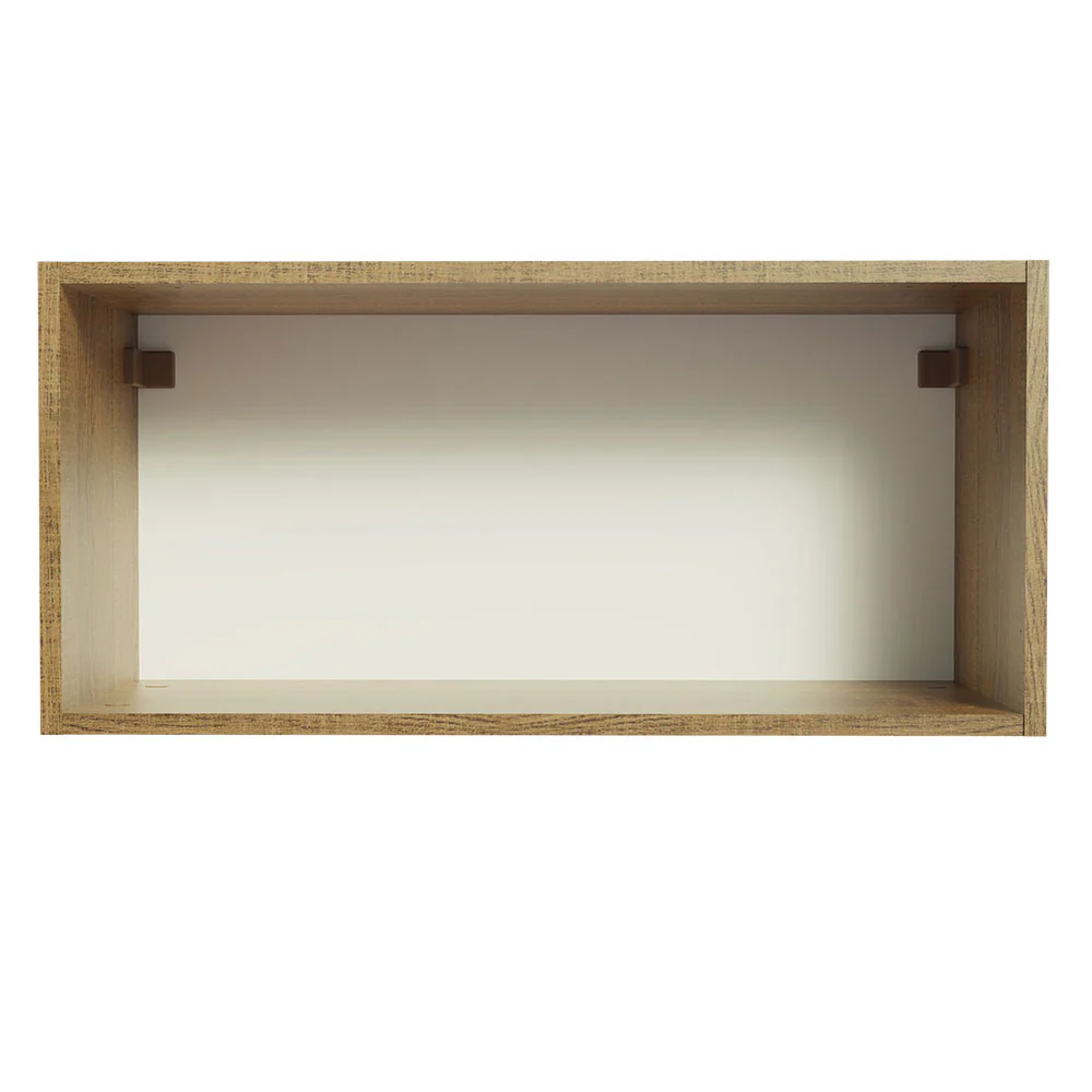 Armário Aéreo de Cozinha Madesa Glamy 70 cm 1 Porta Basculante Rustic/Preto - Image 9