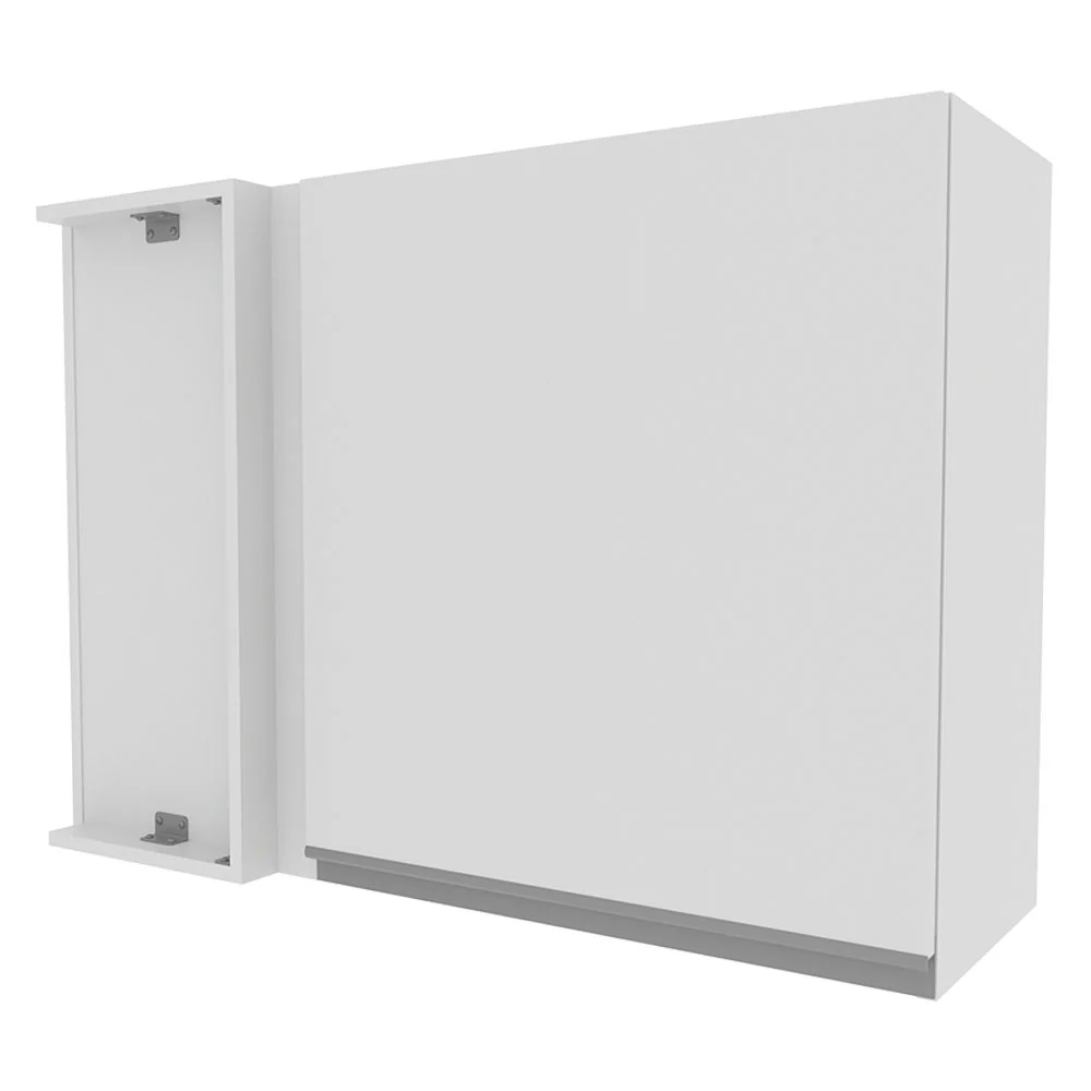 Armário Aéreo de Canto Madesa Glamy 1 Porta Branco