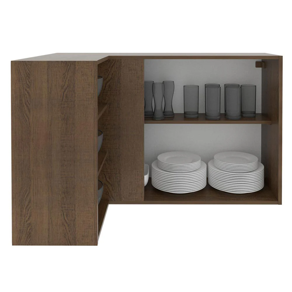 Armário Aéreo de Canto Madesa Glamy 1 Porta para linha de 60 cm de profundidade Rustic - Image 3