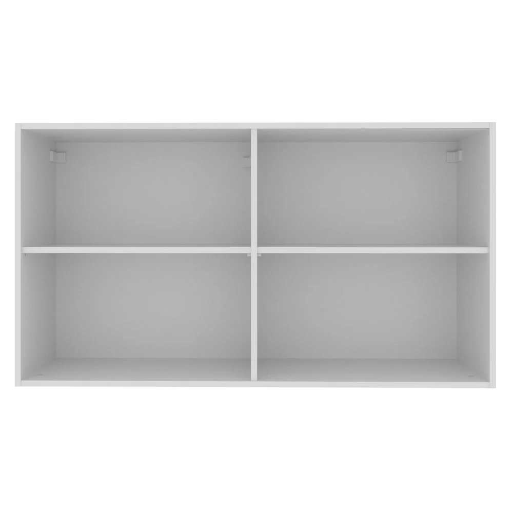 Armário Aéreo Madesa Acordes 100% MDF 120 cm 2 Portas Branco/Rustic - Image 9