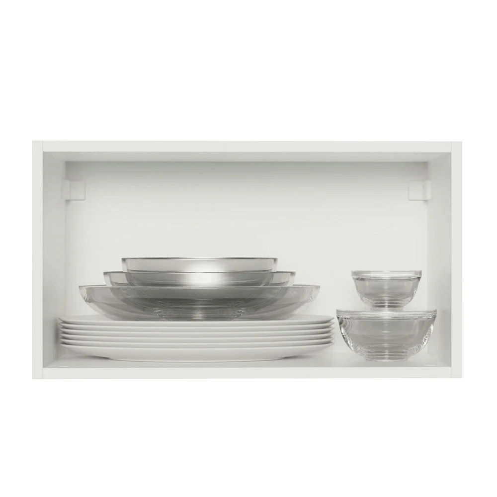 Armário Aéreo Madesa Acordes 100% MDF 60 cm 1 Porta Basculante Branco Brilho - Image 3