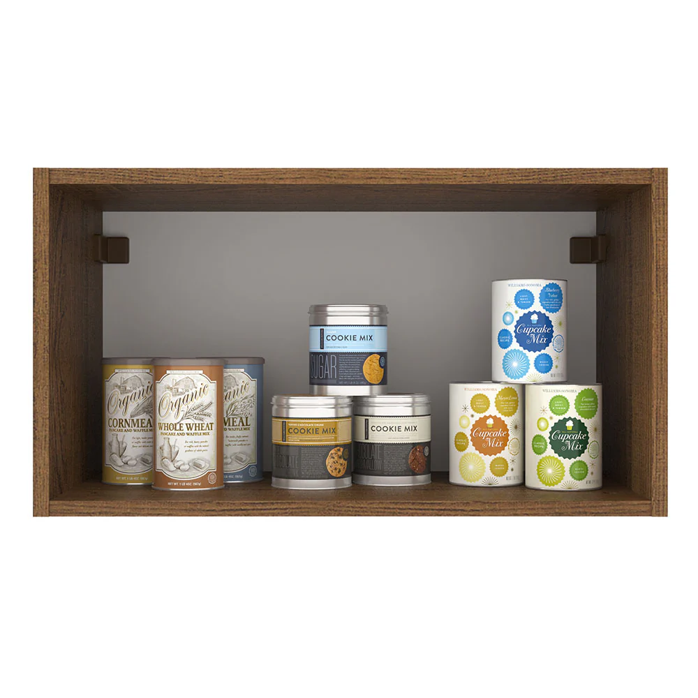 Armário Aéreo Madesa Agata 60 cm 1 Porta Basculante Rustic/Cinza - Image 3