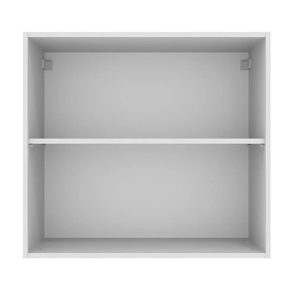 Armário Aéreo Madesa Agata 70 cm 2 Portas Branco/Preto - Image 7