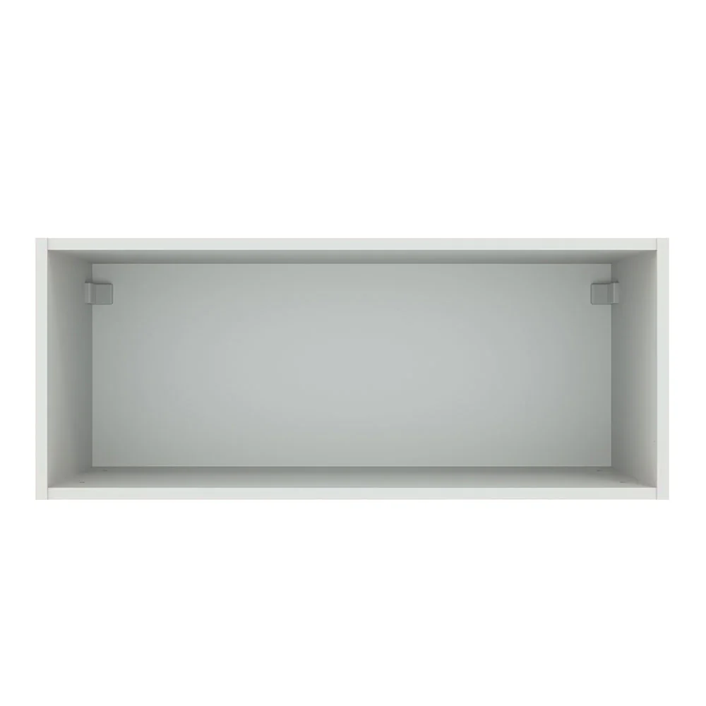 Armário Aéreo Madesa Agata 80 cm 1 Porta Basculante Branco/Cinza - Image 9