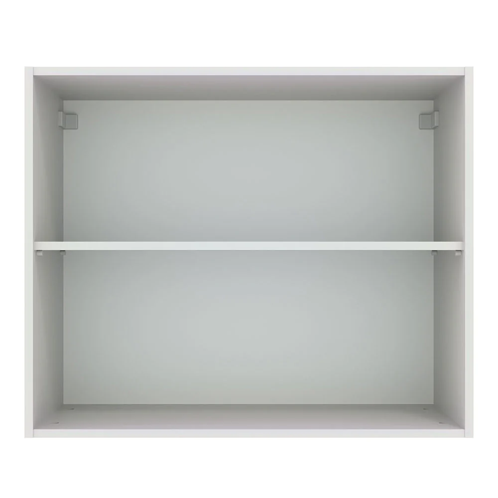 Armário Aéreo Madesa Agata 80 cm 2 Portas Branco/Cinza - Image 9