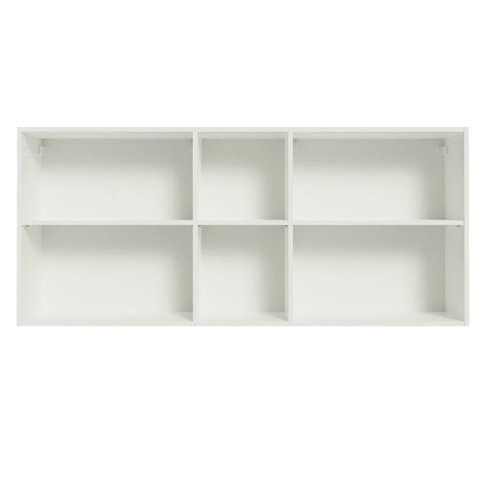 Armário Aéreo Madesa Glamy 150 cm 2 Portas e 2 Nichos Branco - Image 8