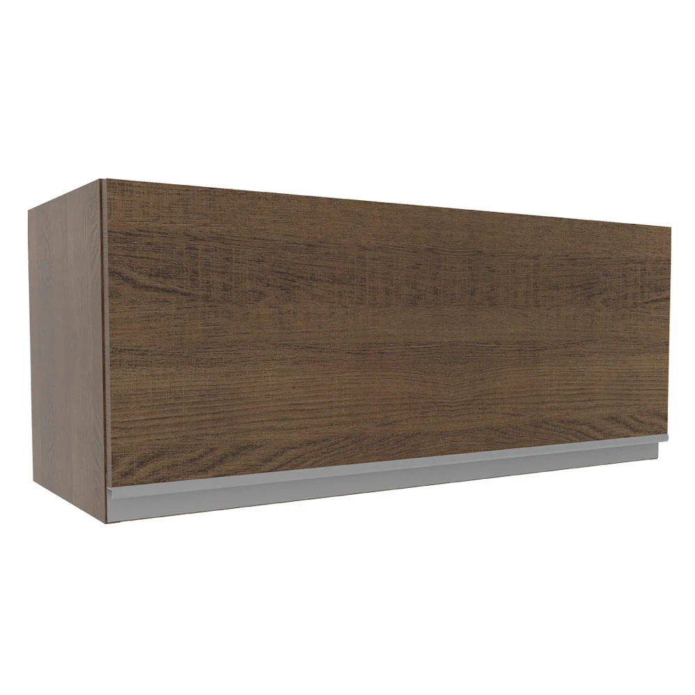 Armário Aéreo Madesa Glamy 80 cm 1 Porta Basculante Rustic