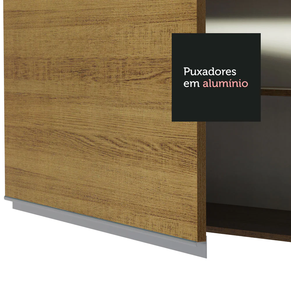 Armário Aéreo Madesa Glamy 80 cm 1 Porta Basculante Rustic - Image 5
