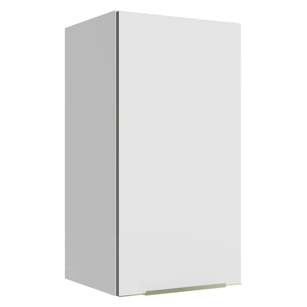 Armário Aéreo Madesa Lux 35 cm 1 Porta Branco/Branco Veludo