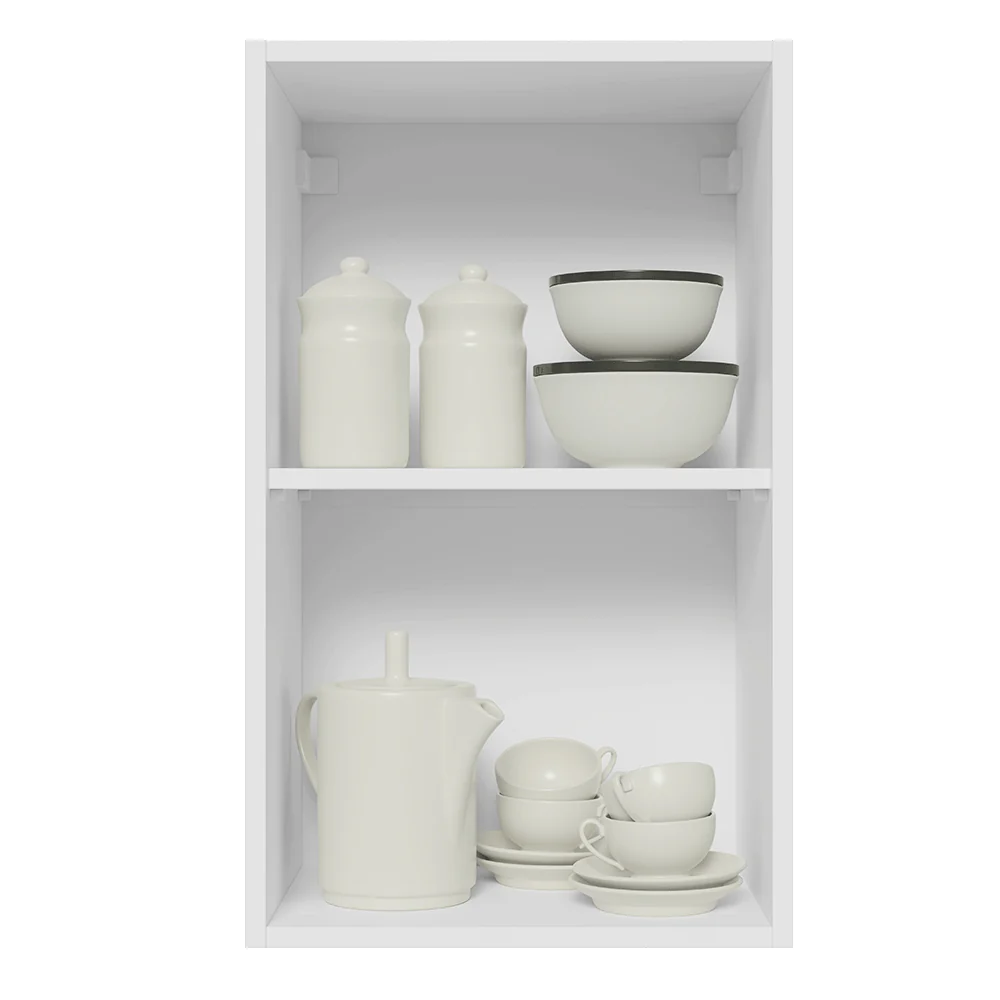 Armário Aéreo Madesa Lux 40 cm 1 Porta Branco/Branco Veludo - Image 5