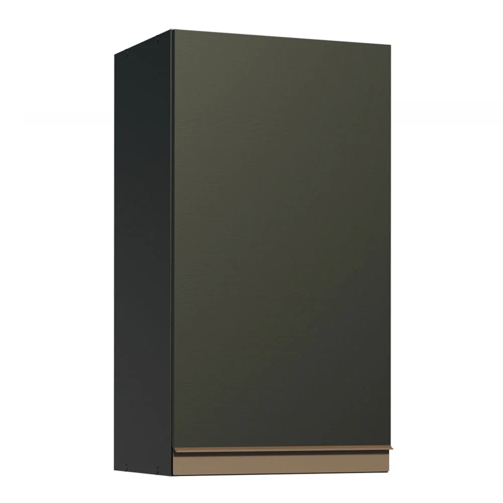 Armário Aéreo Madesa Reims 35 cm 1 Porta Preto