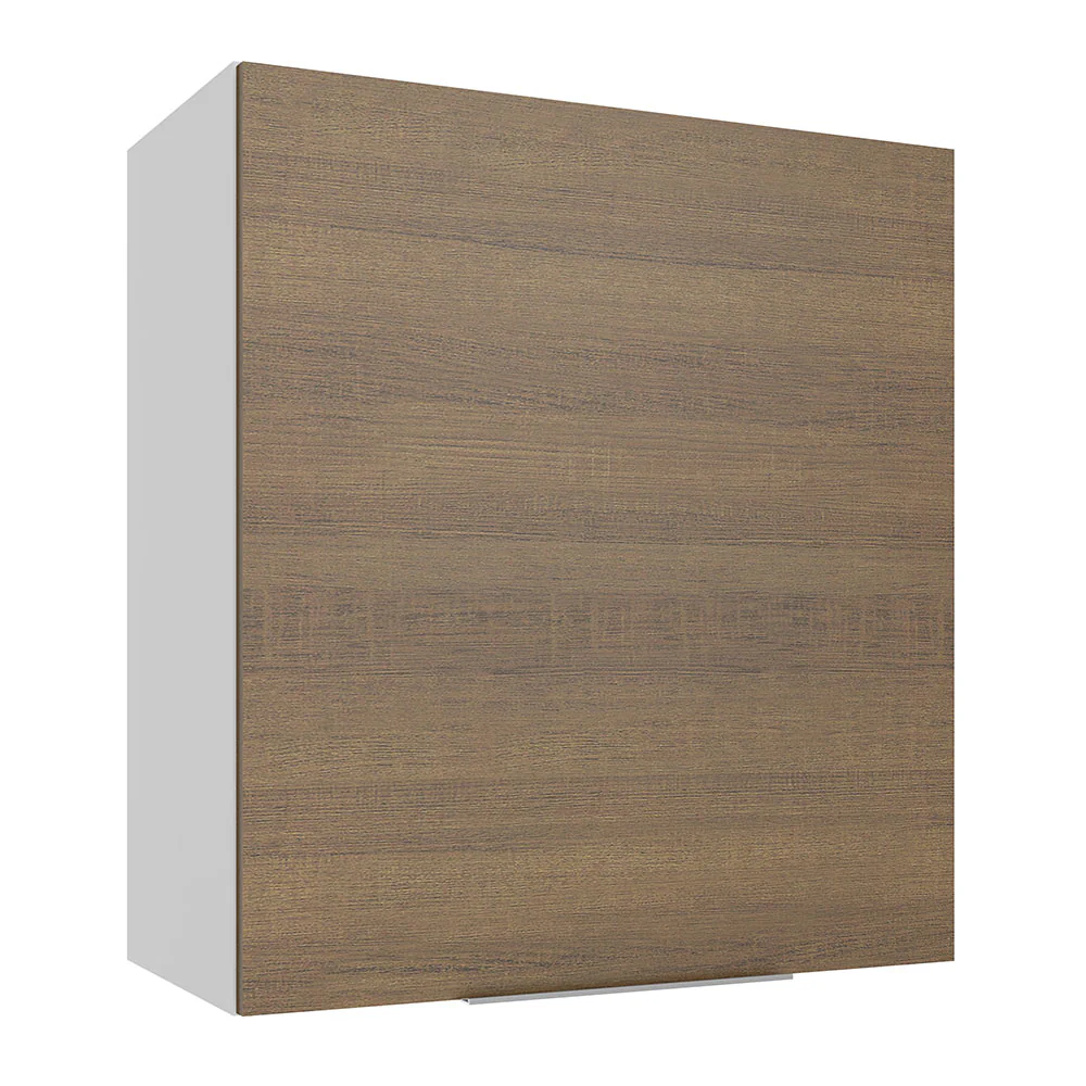 Armário Aéreo Madesa Stella 60 cm 1 Porta Branco/Rustic