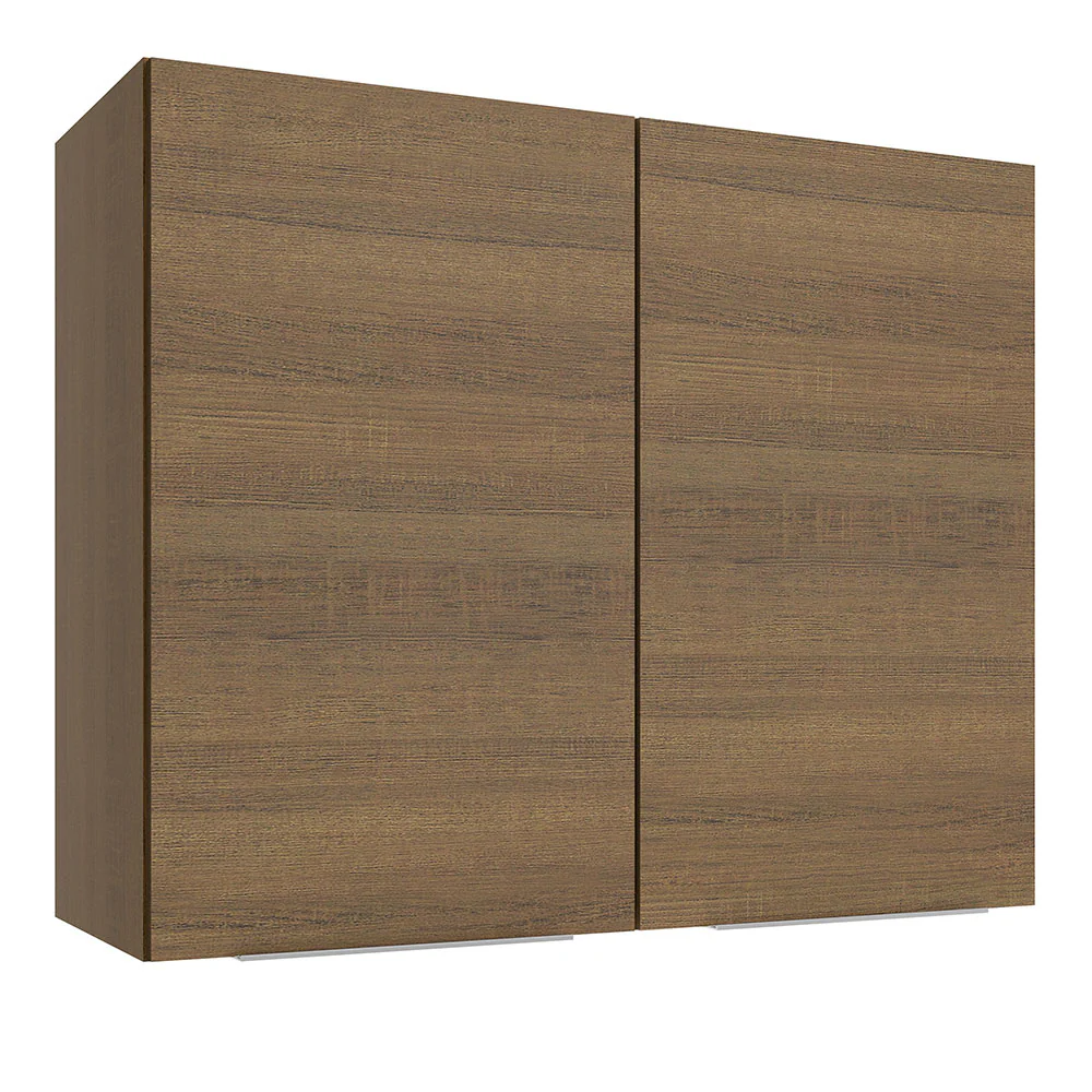 Armário Aéreo Madesa Stella 80 cm 2 Portas Rustic