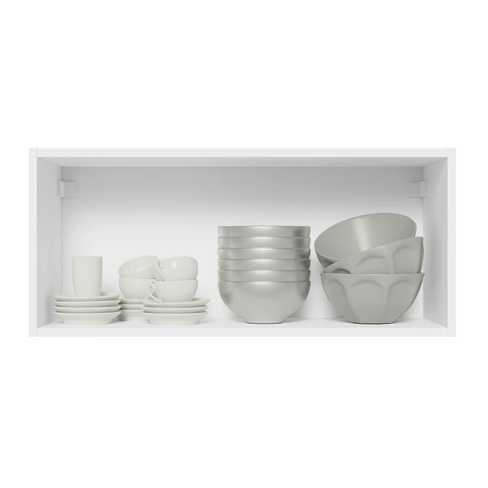 Armário Aéreo 100% MDF 70 cm 1 Porta Basculante Branco/Rustic Acordes Madesa - Image 4