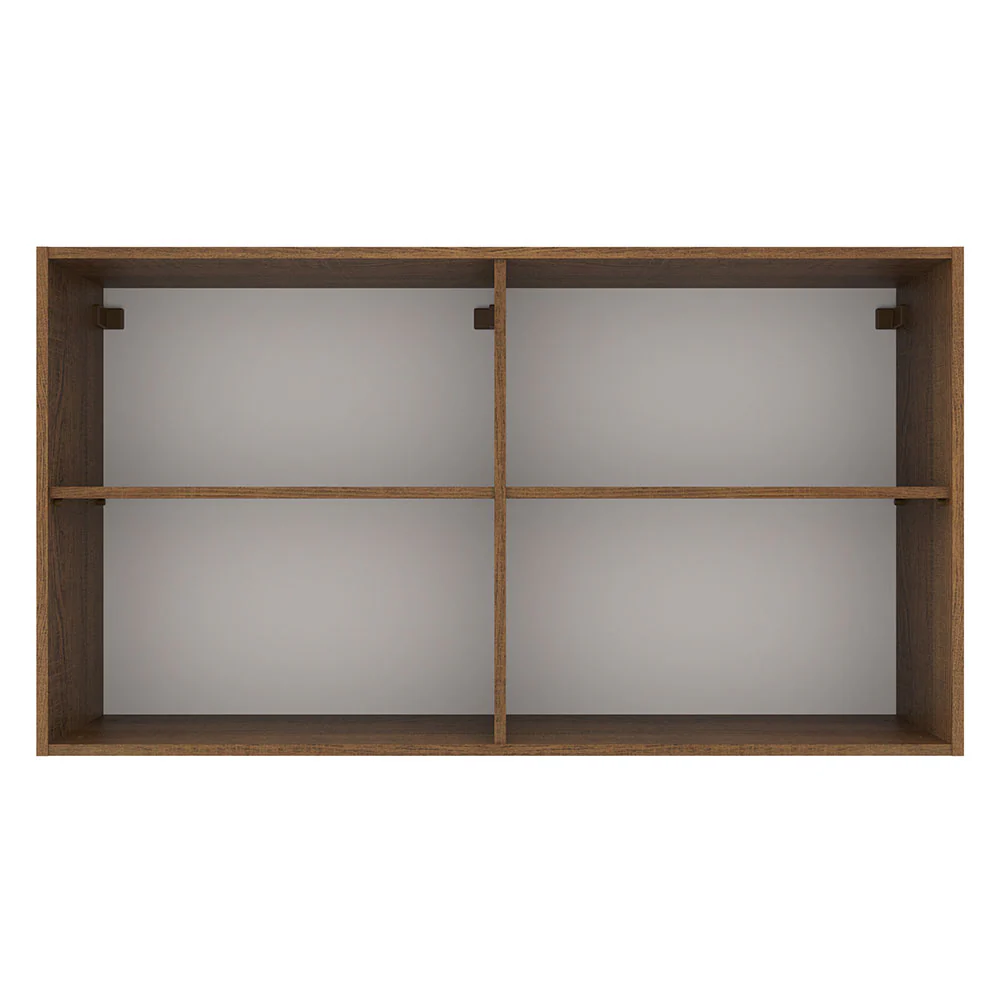Armário Aéreo Multiuso 120cm 2 Portas Rustic/Cinza Agata Madesa - Image 6