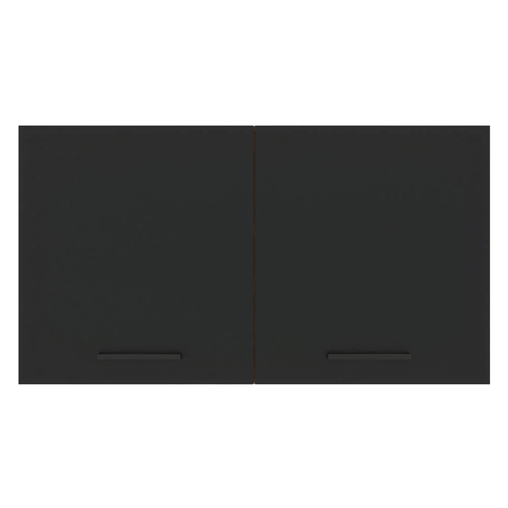 Armário Aéreo Multiuso 120cm 2 Portas Rustic/Preto Agata Madesa - Image 7